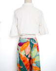 Rie Flutter Crop Top