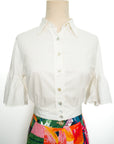 Rie Flutter Crop Top