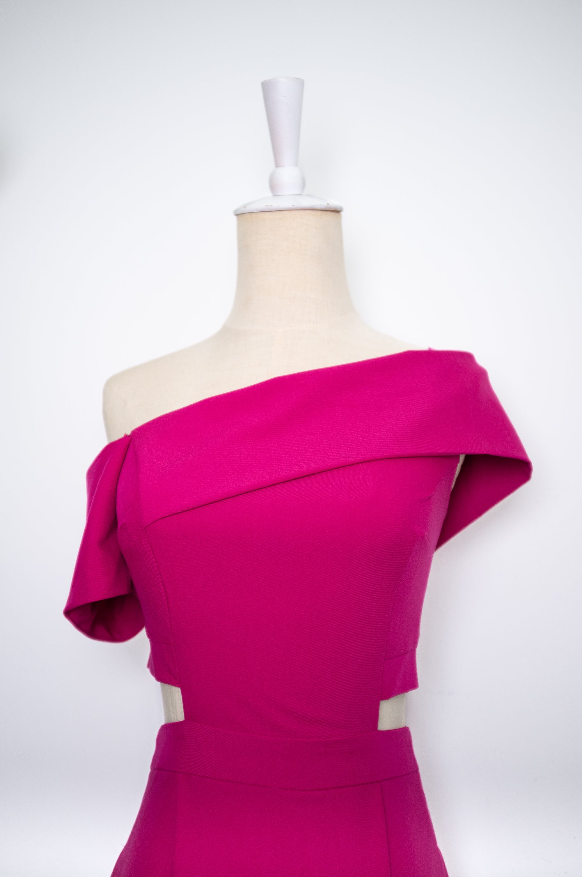 Tess Off Shoulder Dress - Cobalt / Red / Fall Blue / Fuchsia