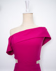 Tess Off Shoulder Dress - Cobalt / Red / Fall Blue / Fuchsia