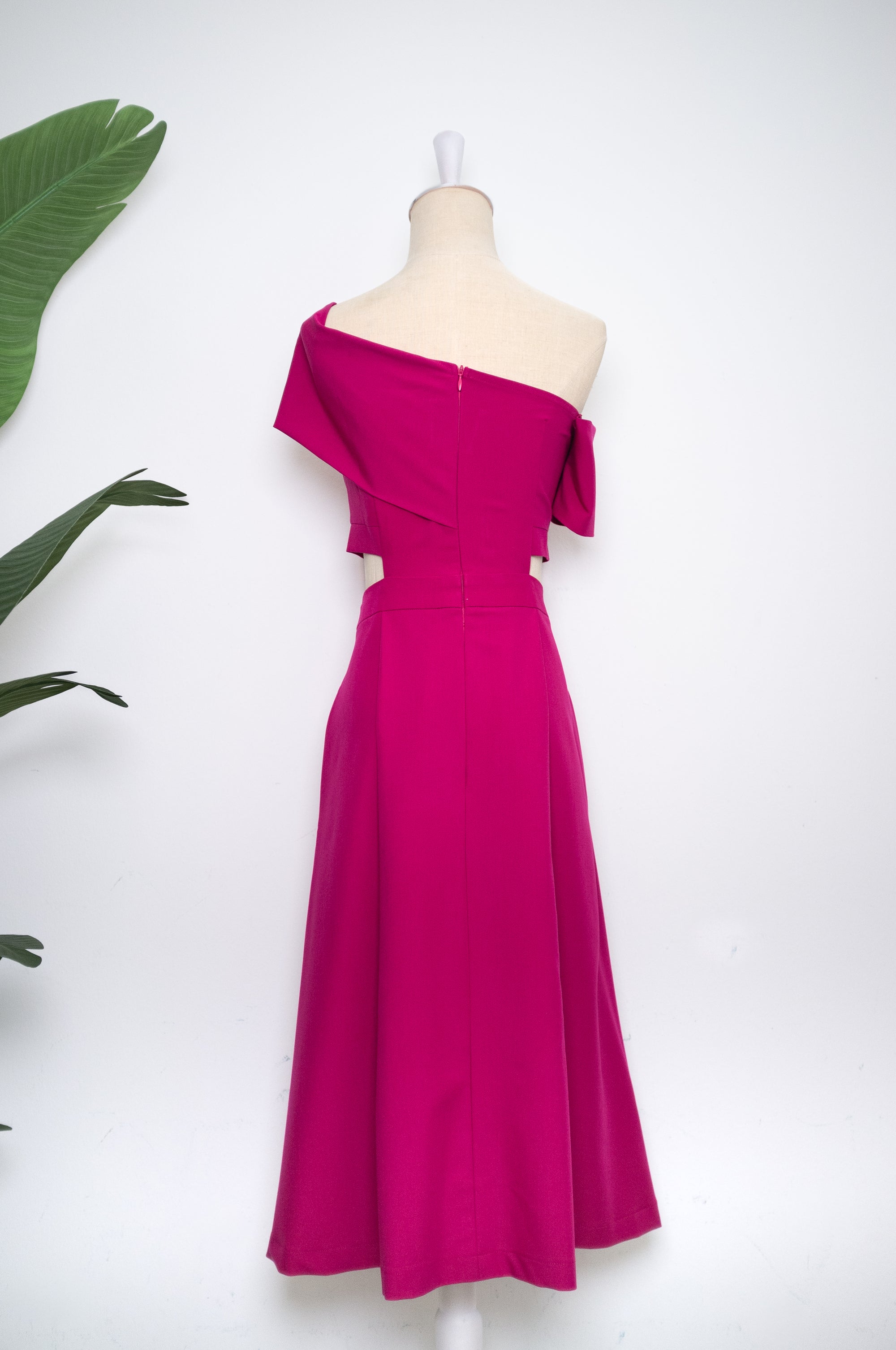 Tess Off Shoulder Dress - Cobalt / Red / Fall Blue / Fuchsia