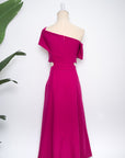 Tess Off Shoulder Dress - Cobalt / Red / Fall Blue / Fuchsia