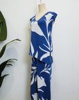 TMP Knits Reversible Two-Piece Pants Set - Blue & White
