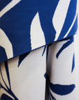 TMP Knits Reversible Two-Piece Pants Set - Blue & White