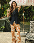 Tate Linen Vest - Navy