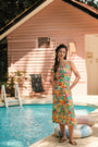 Cyndi Convertible Maxi Dress - Tropicana