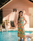 Cyndi Convertible Maxi Dress - Tropicana