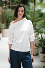 Blanc Asymmetrical Shirt