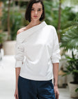 Blanc Asymmetrical Shirt