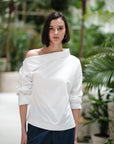 Blanc Asymmetrical Shirt