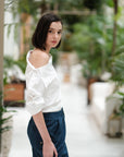 Blanc Asymmetrical Shirt