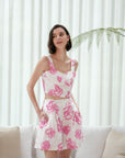 Abbey Shorts Set - Pink Floral