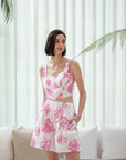 Abbey Shorts Set - Pink Floral