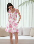 Abbey Shorts Set - Pink Floral