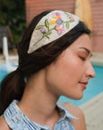 Embellished Floral Jacquard Headband