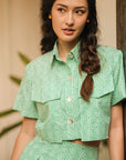Mikaela Geometric Skirt Set