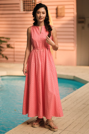 Tiana Eyelet Maxi Dress