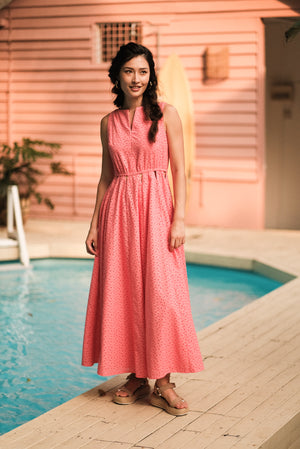 Tiana Eyelet Maxi Dress