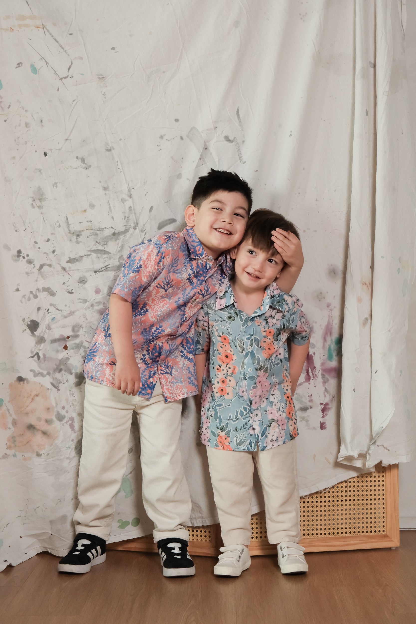 Lil&#39; Man Lyon Shirt - Blue Floral