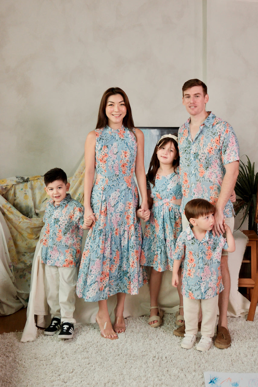Lil&#39; Man Lyon Shirt - Blue Floral