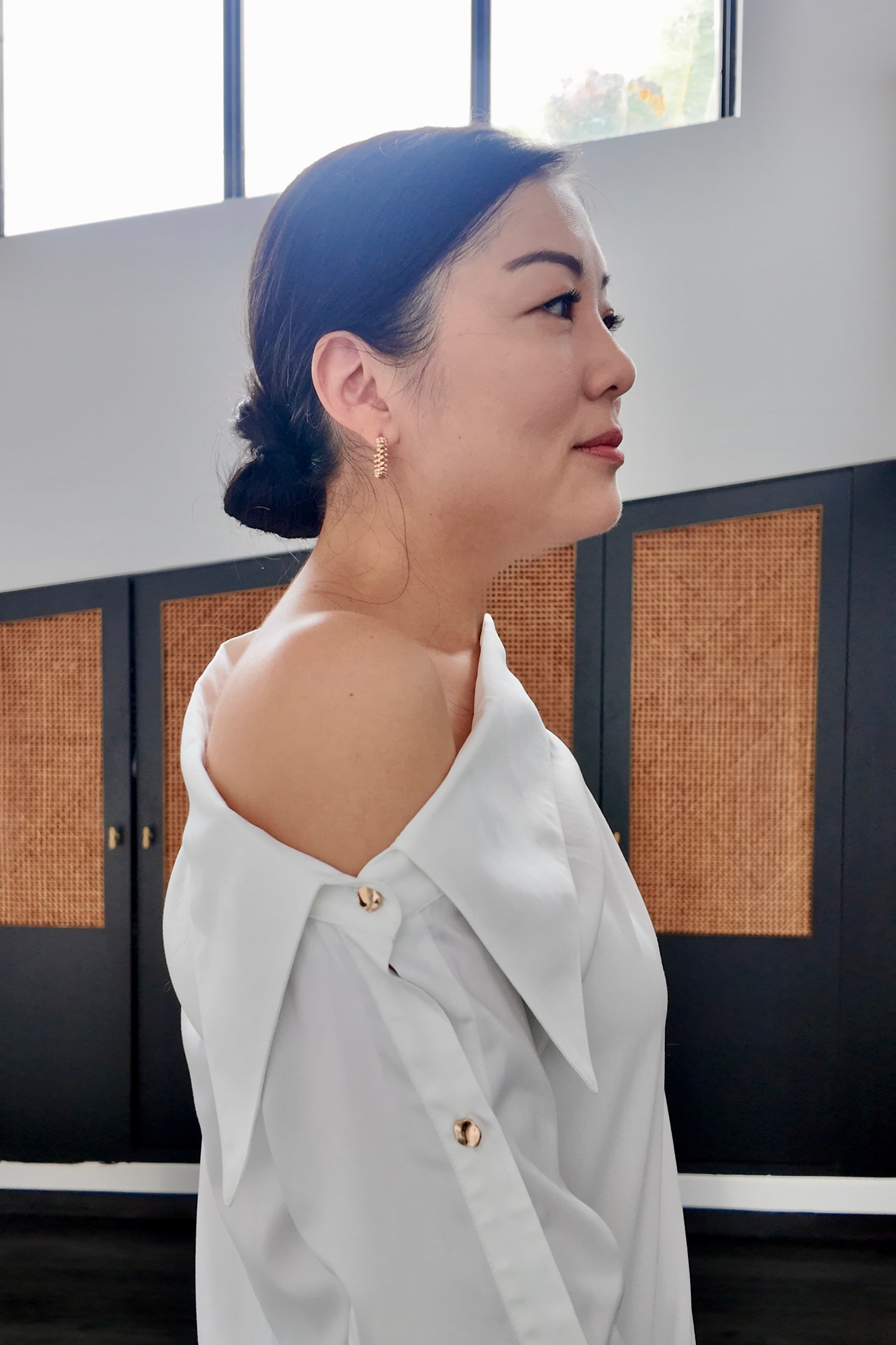 Blanc Asymmetrical Shirt