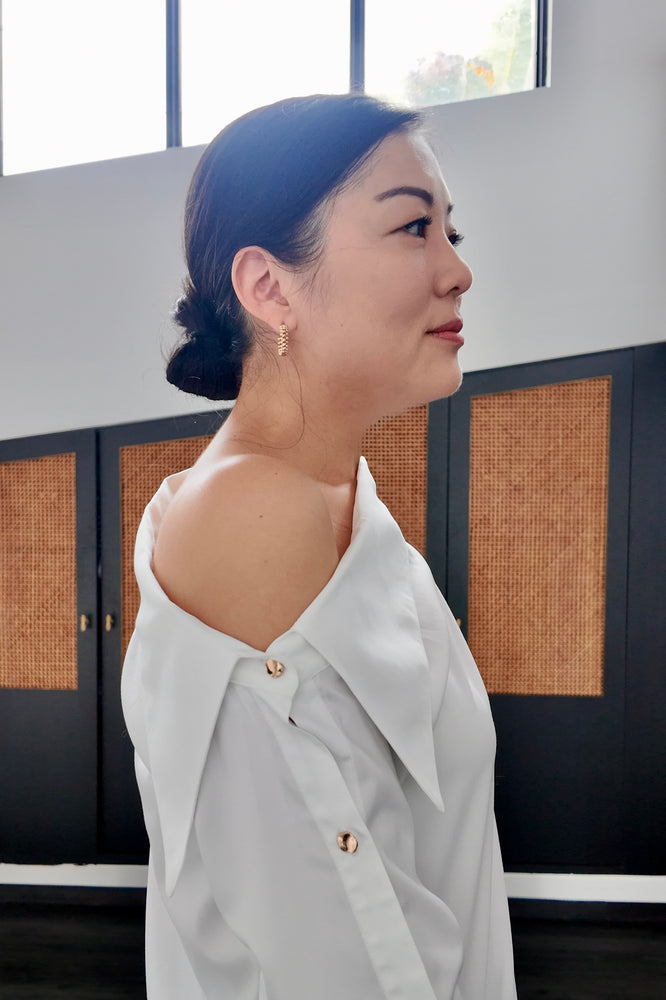 Blanc Asymmetrical Shirt (BACKORDER)