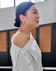 Blanc Asymmetrical Shirt