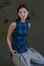 Gara Asymetrical Top - Gingham / Stripes BACKORDER