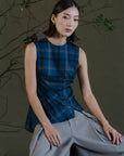 Gara Asymetrical Top - Gingham / Stripes BACKORDER
