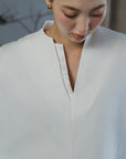 Sana Beaded Cinchable Shirt BACKORDER