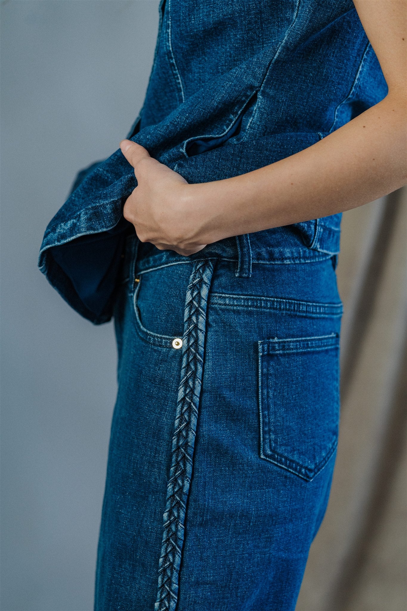 Sora Denim Shorts Set