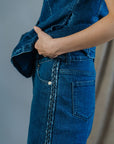 Sora Denim Shorts Set