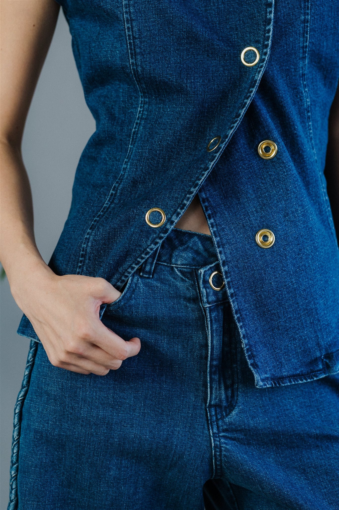 Sora Denim Shorts Set