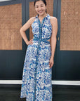 Reyna Shirt Dress - Blue Floral