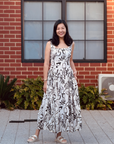 Caffeine-Fix Drop Waisted Maxi Dress
