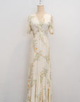 In-a-Knot Maxi Dress - Cream Floral