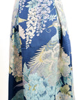 Blue Phoenix Brocade Skirt