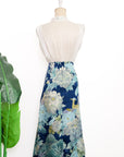 Blue Phoenix Brocade Skirt