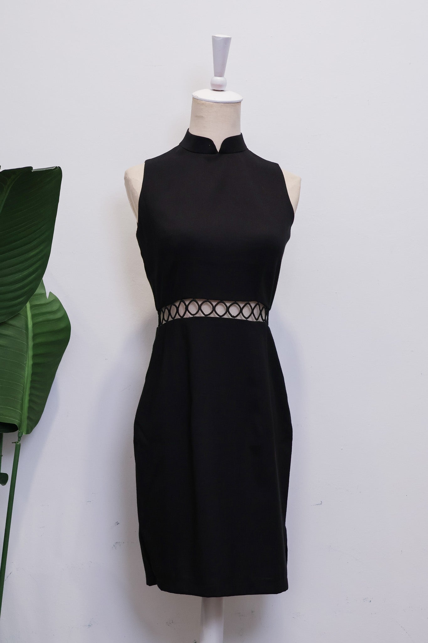 Caryn Cheongsam - Black / Emerald