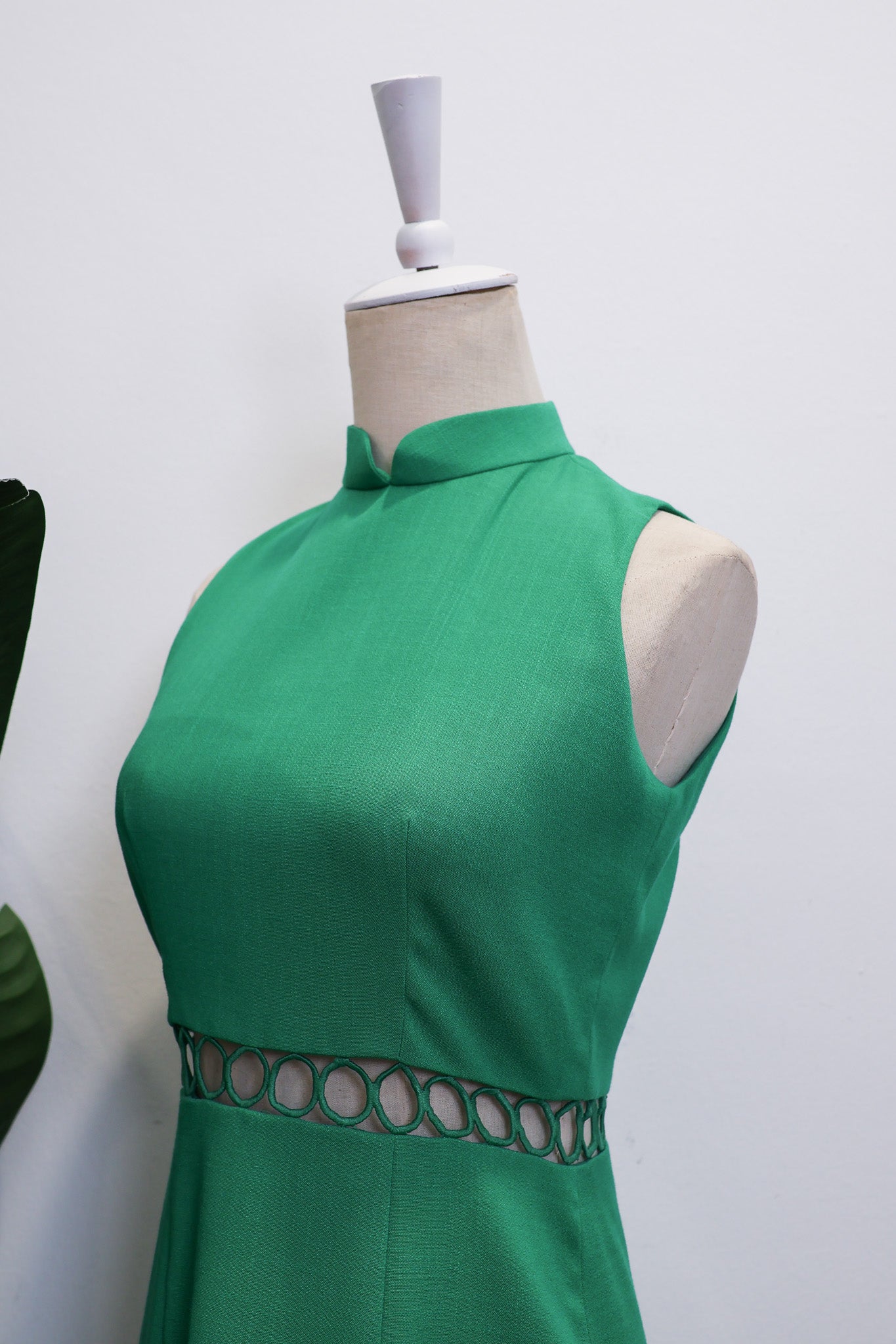 Caryn Cheongsam - Black / Emerald