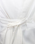 Athena Wrap Top - Emerald / Off-White