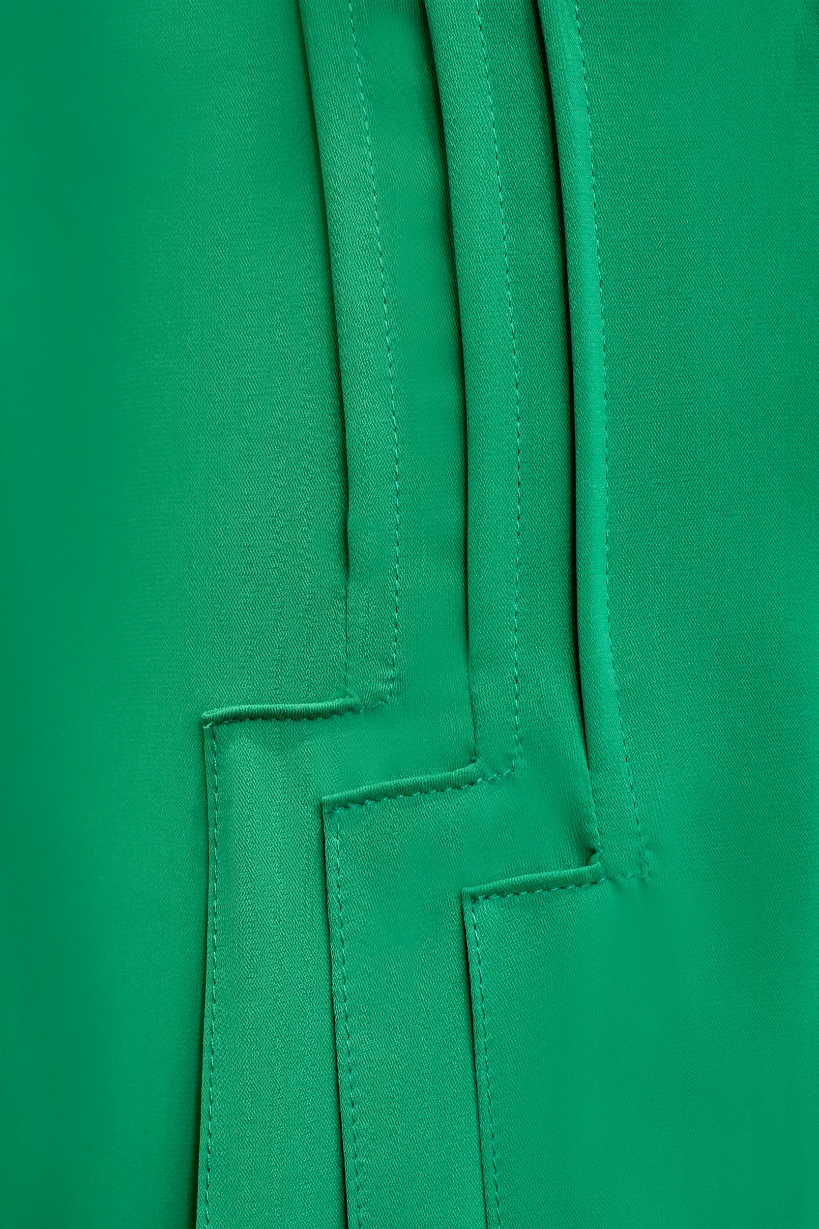 Penelope Pleated Pants - Cobalt / Emerald / Black