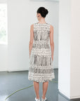 Faye Belted Dress - Black & White
