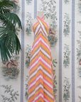 Rhea Halter Maxi Dress - Green-Yellow Paint Strokes / Pink-Yellow Paint Strokes