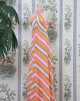 Rhea Halter Maxi Dress - Green-Yellow Paint Strokes / Pink-Yellow Paint Strokes