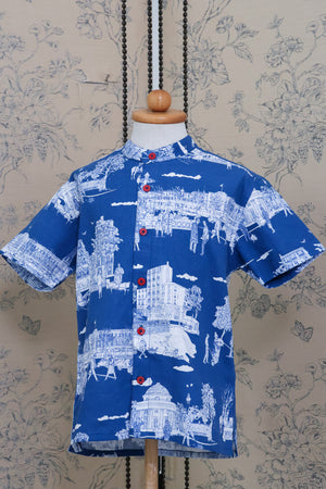 
            
                Load image into Gallery viewer, Lil&amp;#39; Man Eiffel Shirt (Mandarin Collar)
            
        