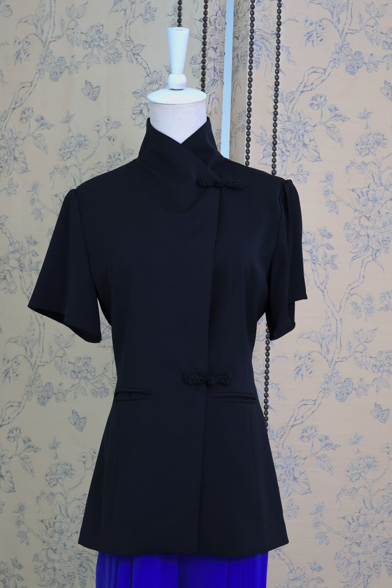 Samfu Jacket Top - Cobalt / Black