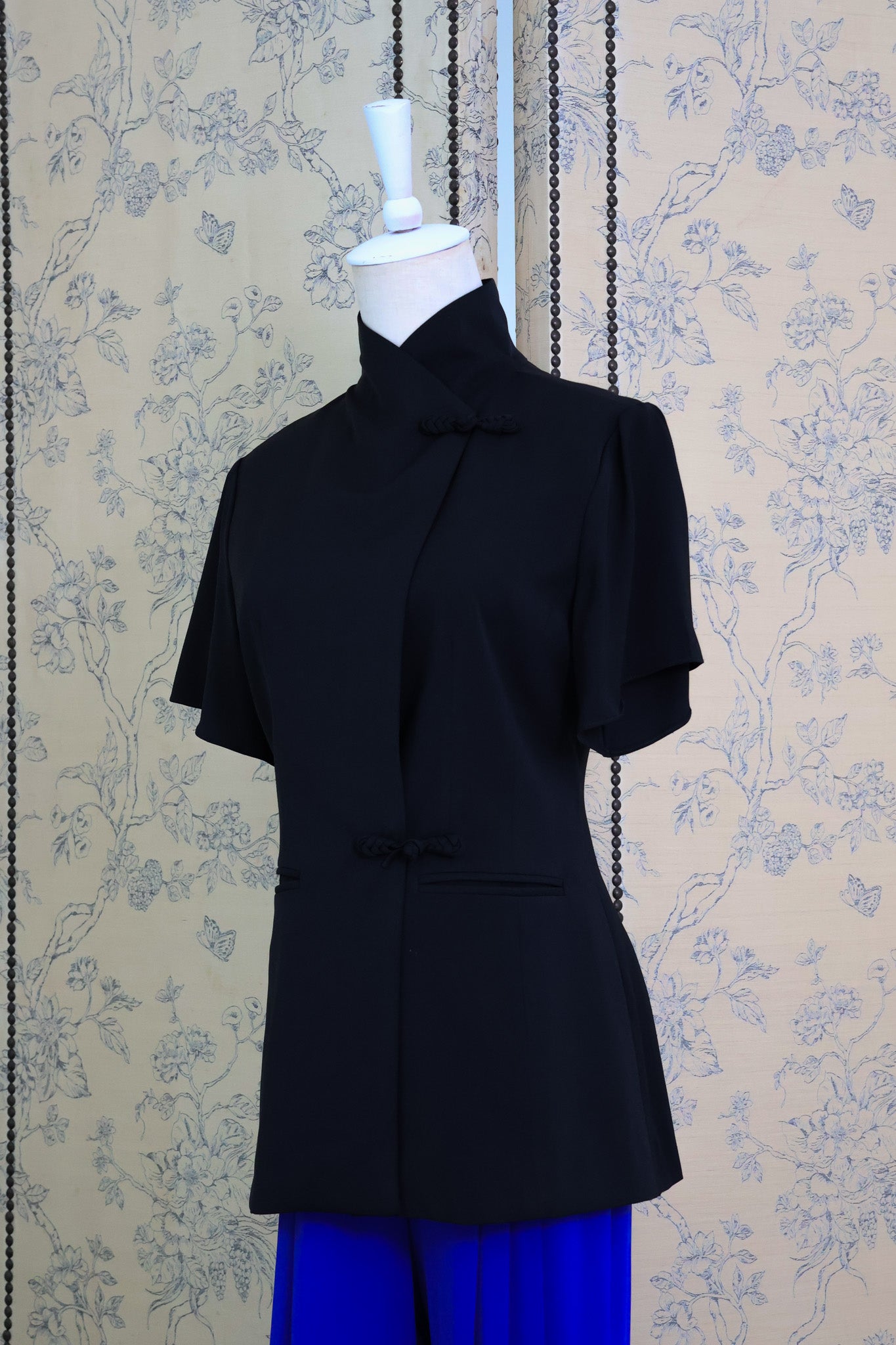 Samfu Jacket Top - Cobalt / Black