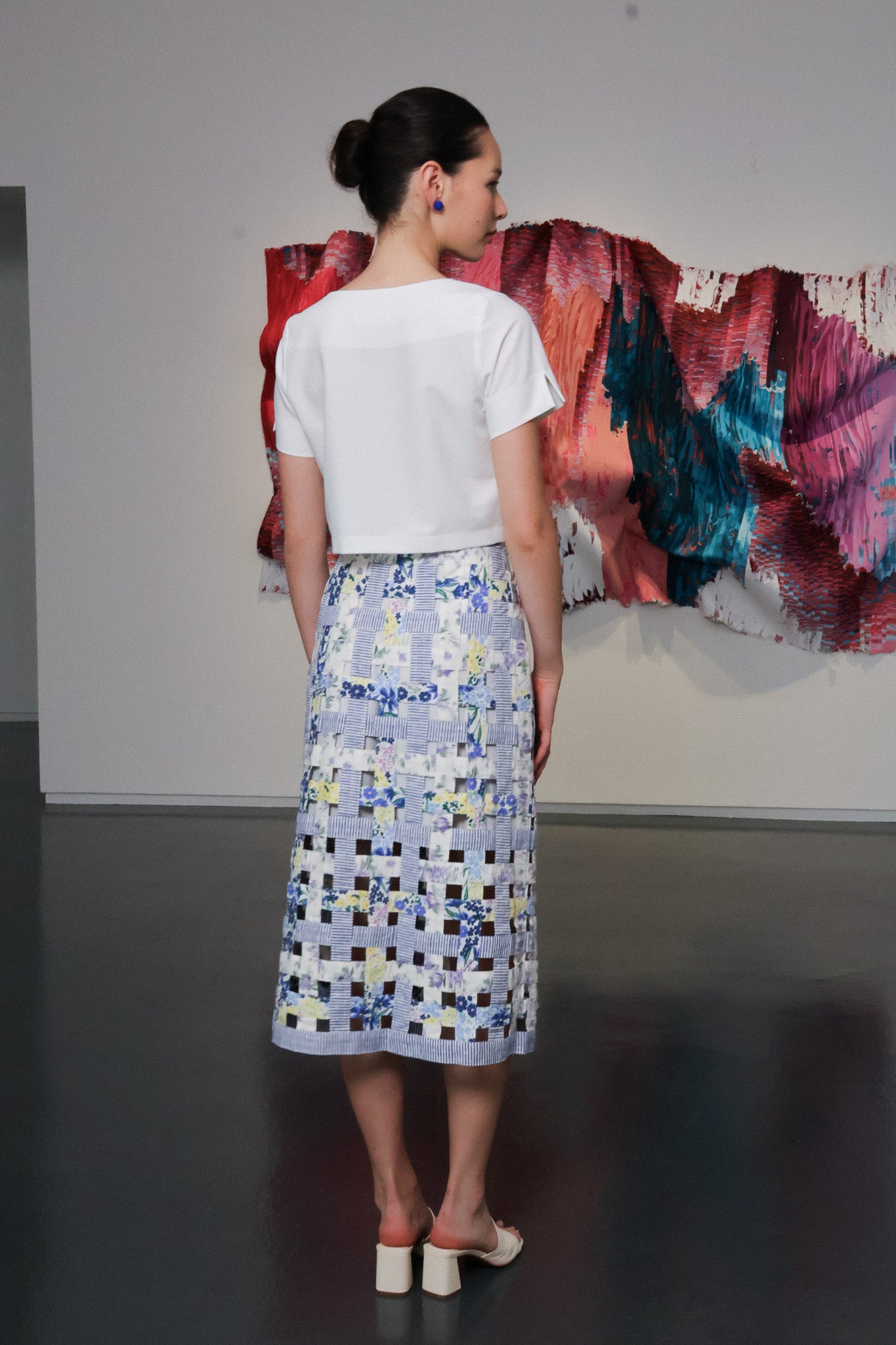 Wonder Skirt - Blueberry Floral / Vintage Floral / Violet Blooms