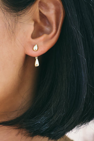 Dewdrops Stud Earrings - Gold / Silver